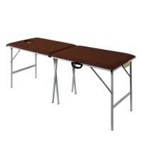 Металлический раскладной массажный стол 185х62